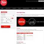 Tune Hotels Malaysia Rooms from RM18 (~$6 AUD)
