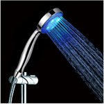 Water-Powered Handheld Blue LED Shower Head USD $4.99 Delivered @Gearbest