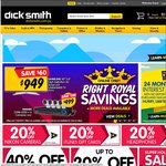 Additional 5% off for First 1000 Orders @ Dick Smith during The Long Weekend (Exclusions Apply)