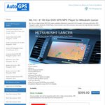 8'' In dash Satnav DVD GPS MP3 Player for Mitsubishi Lancer $599 + Free rear view camera 