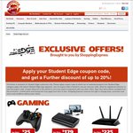 Shopping Express Students 15% off Gaming, 20% off Notebooks, 15% off Storage