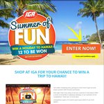 Win a Holiday to Hawaii: There Are 12 to Be Won from IGA