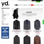 20% off YD Coats, Jackets and Hoodies for The Long Weekend