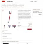 Dyson V6 Absolute Handstick Vacuum Cleaner - 30% off Using Altitude Rewards - 118,750 Points
