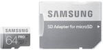 Samsung PRO 64GB MicroSD & Adapter $60 Delivered @ PC Byte