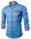 Men's Collared Denim Shirt (and Other Shirts) AU $17.78 with Free Shipping (Sizes M - 2XL) @ Dress Lily