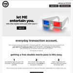 ME Bank Double Movie Pass with a New Everyday Transaction Account (valued at $40)*