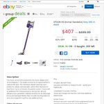 Dyson V6 Animal Handstick $407 Delivered @ Bing Lee eBay Group Deal