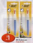 BIC 4-colour pen - $1 at KMart