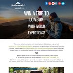 Win RT Flights to Lombok, Indonesia for 2, Tour, Accomodation from Kathmandu [Summit Club]