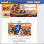 Win an Australia Day Pizza Party (6 Large Pizzas, $150 Coles Myer Gift Card, Slip and Slide, Inflatable Thong) from Pizza Capers