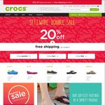 Crocs Australia 20% off Full Priced Items + Free Shipping until 11 March