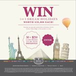 Win 1 of 3x $20,000 Holidays, or 1 of 50x $250 Instant Wins - Buy Brown Brothers