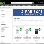 4 Clothing Items for £40 GBP + £0.99 GBP Delivery @ Zavvi.com