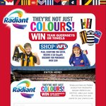 Win 1 of 550x AFL Team Beach Towels, or 1 of 550x Replica AFL Guernseys - Buy Radiant from Woolworths