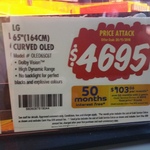 LG OLED 65" TV for $4695 from Good Guys Oxley QLD
