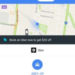 $20 off Uber Ride through Google Maps on Phone