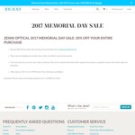 Zenni Optical 20% off Sitewide - Memorial Day Sale