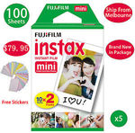 100 Sheet Fujifilm Instax Mini Film for $71.95 Delivered @ Bestforapple eBay