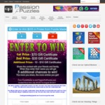 Win $205 in Prizes from Puzzle Master and Passion for Puzzles