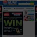 Win The Ultimate 2017 Toyota AFL Grand Final Experience [Spend $30 on Any Gillette Product(s) at a Chemist Warehouse Store]