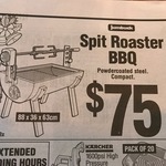Jumbuck Spit Roaster BBQ - $75 from Bunnings