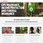 Win 1 of 10 $1,000 EFTPOS Gift Cards [Request a Quote for Medibank Life Insurance, Funeral Insurance or Income Protection]
