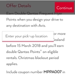Double Qantas Frequent Flyers Points with Car Hire from Avis