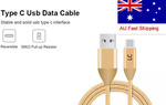 LC USB Type C Cable 1M Braided with (56k Pull up Resistor) for Samsung S8 S8+ Note 8 $3.95 from Melb @ Luminant Connections eBay