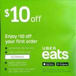 [QLD] $10 off First UberEATS Order (Gold Coast)