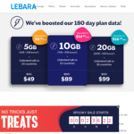 Lebara Unlimited 5GB/30 Days Small 180 Day Prepaid Plan (with Unlimited Calls to 10 Countries) $49 New Customers Only + $0.5 SIM