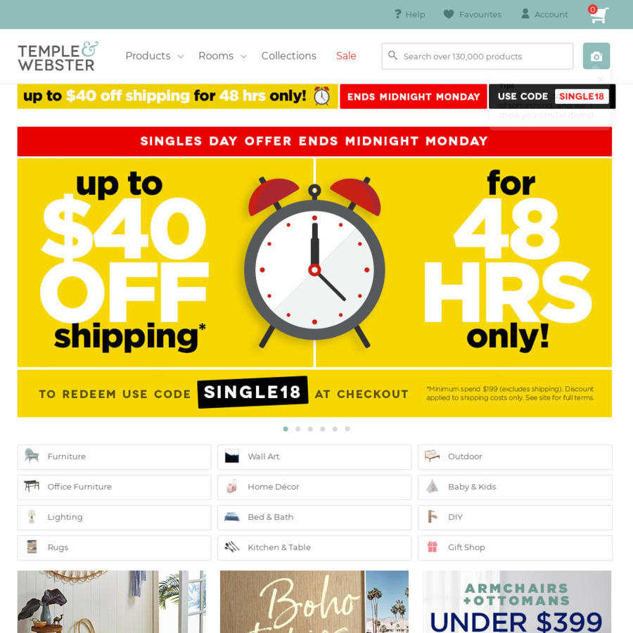 Spend Minimum 199, Save 40 off Shipping Temple & ster OzBargain
