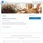 AmEx Statement Credit - Just Wines Spend $80 or More, Get $20 Back