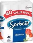Sorbent Toilet Tissue Pk 40 $15 ($0.38 Per Roll) @ Woolworths
