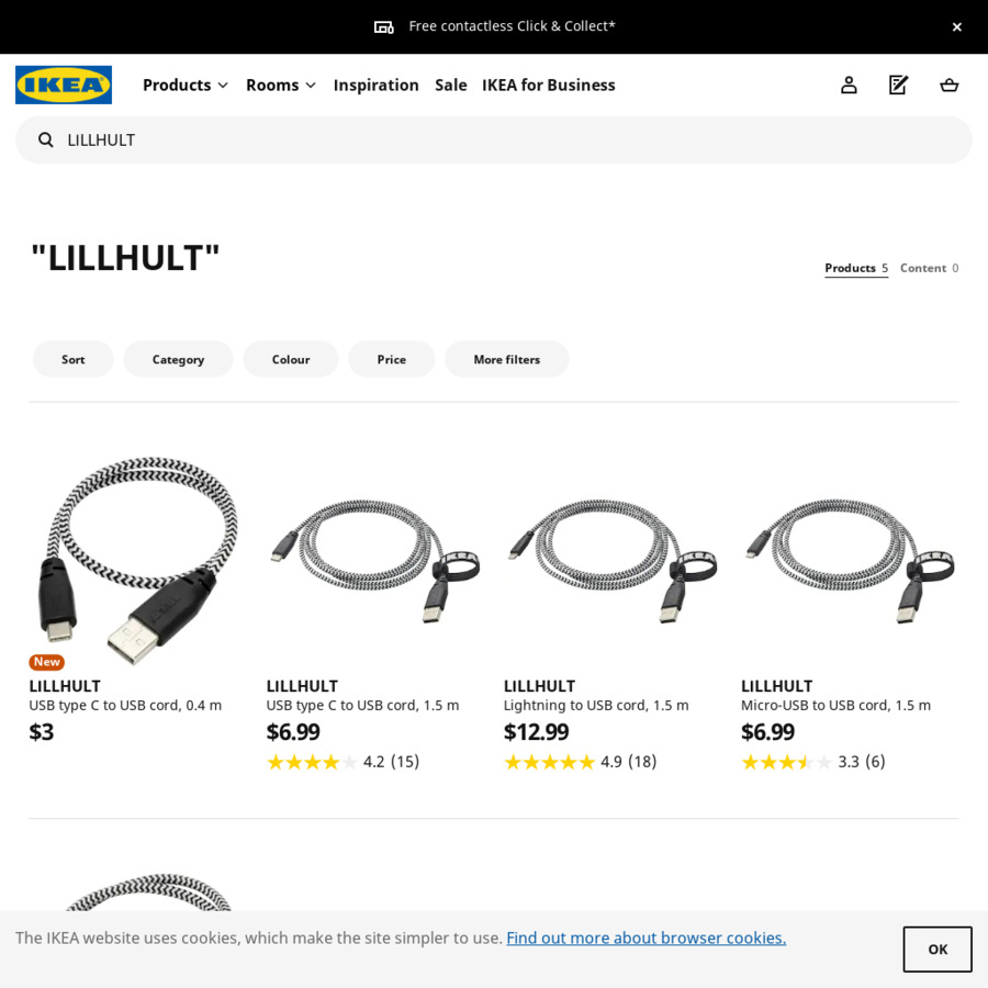 Ikea lightning store cable