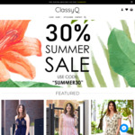 30% off Sitewide (e.g. $25 Dresses) Free Shipping with $60 Order @ ClassyQ