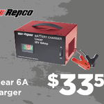 Repco 6.0A 12V Battery Charger $33.50 @ Repco (Online Only)