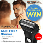 Win 1 of 2 Remington Dual Foil X Shavers Worth $49.95 from Stan Cash