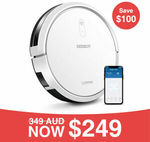 ECOVACS DEEBOT N79T Robotic Vacuum Cleaner $249 Delivered (Save $100) @ Ecovacs eBay