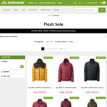 Kathmandu - Flash Sale 40% off + Extra 20% off Clearance Items