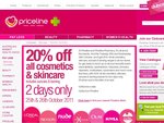 20% off Cosmetics and Skincare