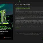 1-Month Adobe Creative Cloud, Free for Nvidia GPU Owners (GeForce Experience)