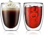 Bodum Insulated Glass Double Wall, Transparent, 4559-10 Set of 2 350ml $14.98 + Delivery ($0 with Prime) @ Amazon