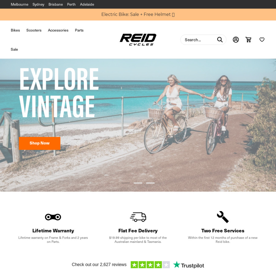 20 off Coupon & Free Light, Lock and Pump (Expired) on All Bikes Reid Cycles OzBargain