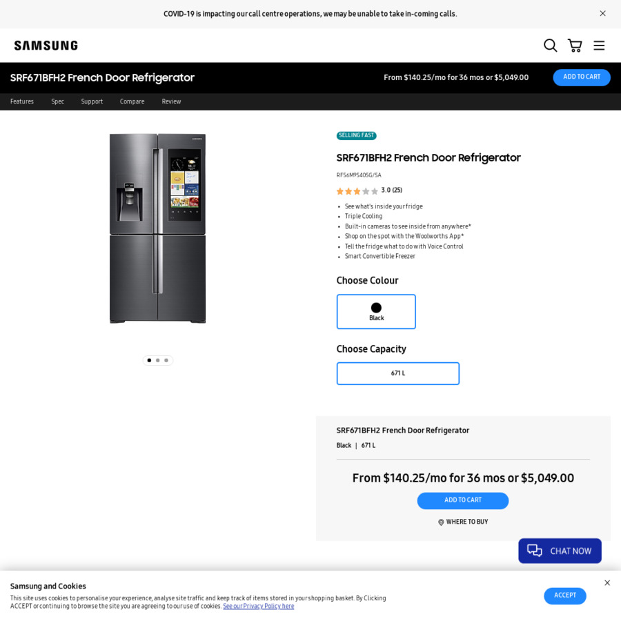 Samsung 671L Family Hub Refrigerator 4039 Delivered Samsung EPP