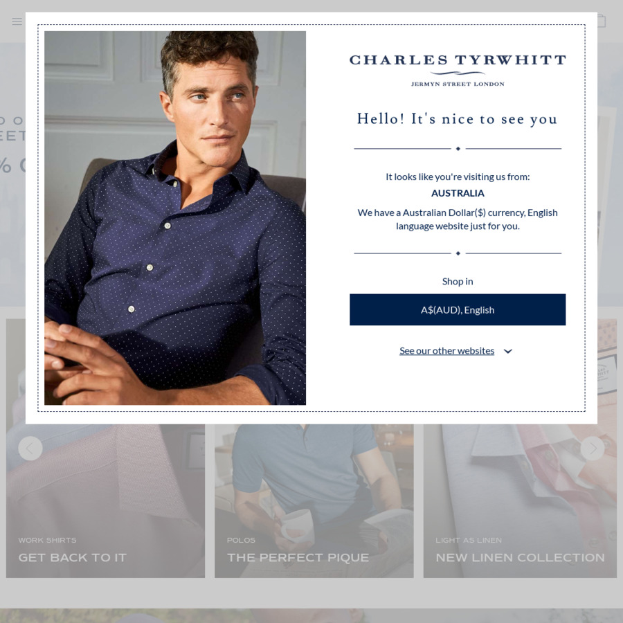 Charles tyrwhitt hot sale shirts australia