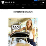 Win an Ooni Kida 16 Gas Powered Pizza Oven worth US$1,000 & a US$250 Voucher from HAPARI