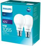 Philips Led 1055 Lumen BC/Es 2 Pack $6.50, LED GU10/MR16 4 Pack $16 @ Woolworths