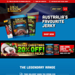 20% of All Local Legends Jerky/Biltong Bulk Packs + $9.95 Delivery ($0 with $45 Order) @ Local Legends
