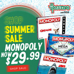 All Monopoly Games $29.99 (up to 57% off RRP) + $9.50 Delivery ($0 with $99 Order) @ Hobbyco